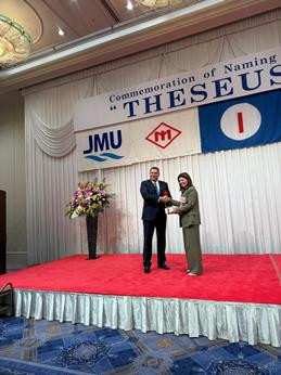 mr.-john-inglessis-and-mrs.-apostolia-apostoloudi-at-the-naming-ceremony-of-mv-theseus-thumbnail