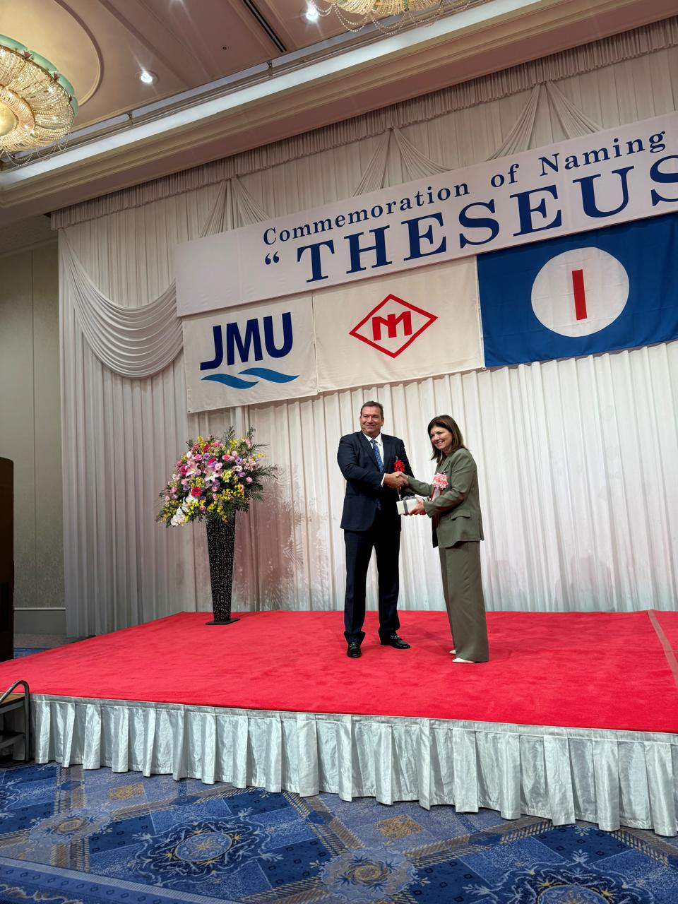 mr.-john-inglessis-and-mrs.-apostolia-apostoloudi-at-the-naming-ceremony-of-mv-theseus